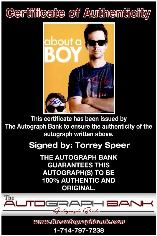 Torrey Speer — Torrey Speer authentic signed celebrity 8x10 photo W/Cert Autographed 2616m, изображение 2