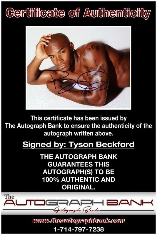Tyson Beckford — Tyson Beckford authentic signed celebrity 8x10 photo W/Cert Autographed C3, изображение 2