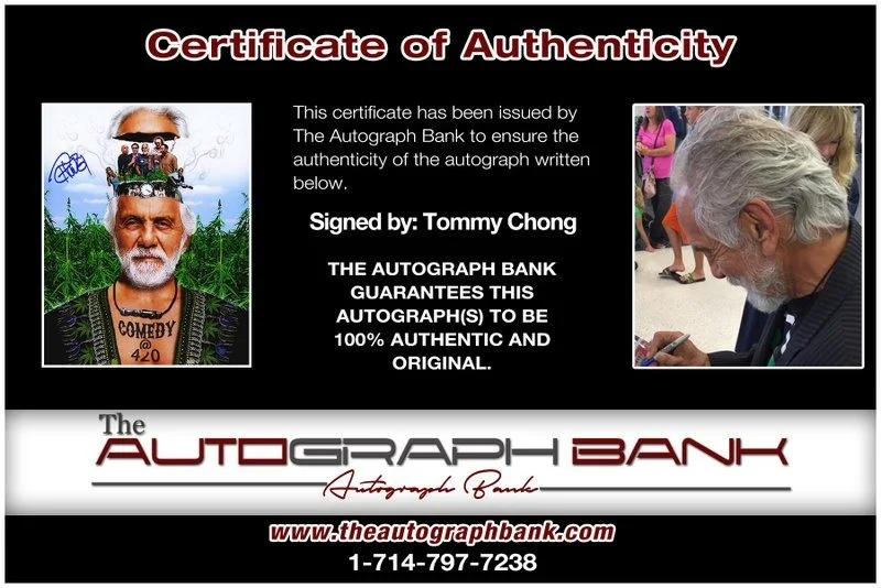 Tommy Chong — Tommy Chong authentic signed celebrity 8x10 photo W/Cert Autographed D21, изображение 2