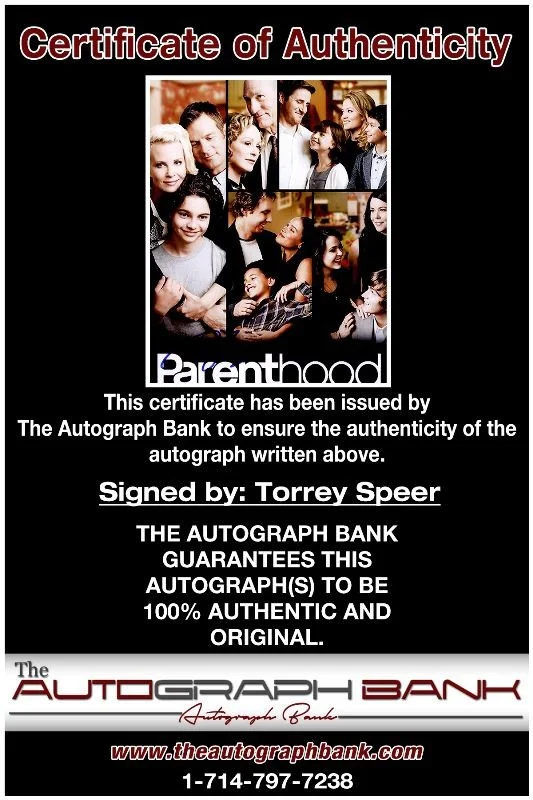 Torrey Speer — Torrey Speer authentic signed celebrity 8x10 photo W/Cert Autographed 2616o, image 2