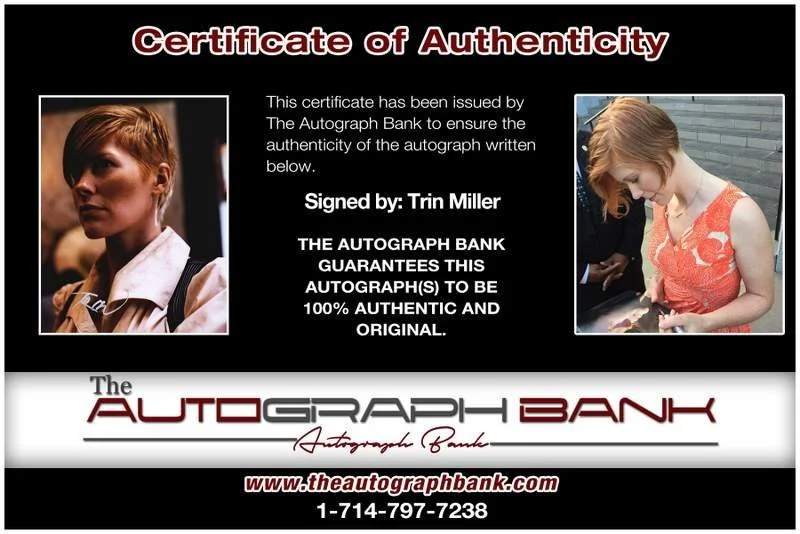 Trin Miller — Trin Miller authentic signed celebrity 8x10 photo W/Cert Autographed B0005, image 2