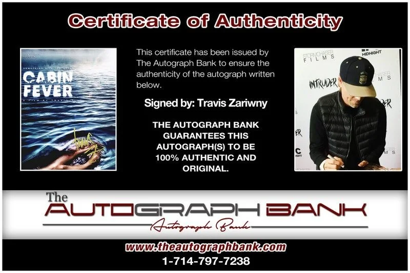 Travis Zariwny — Travis Zariwny authentic signed celebrity 8x10 photo W/Cert Autographed D6, изображение 2