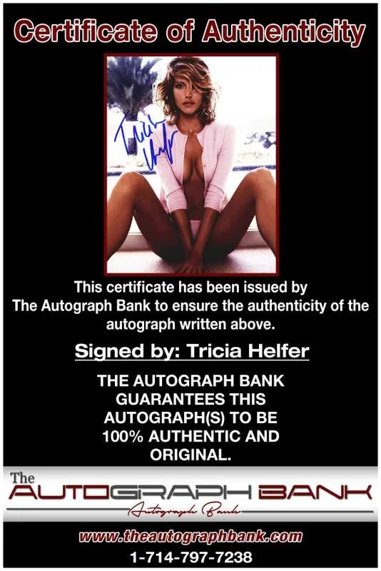 Tricia Helfer — Tricia Helfer authentic signed celebrity 8x10 W/Certificate Autographed (A0001), image 2