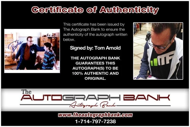 Tom Arnold — Tom Arnold authentic signed celebrity 8x10 photo W/Cert Autographed C43, image 2