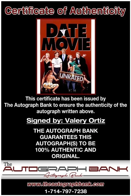 Valery Ortiz — Valery Ortiz authentic signed celebrity 8x10 photo W/Cert Autographed q, изображение 2