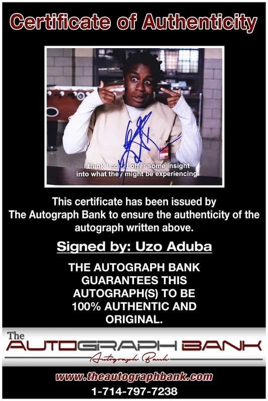 Uzo Aduba — Uzo Aduba authentic signed celebrity 8x10 photo W/Cert Autographed B0001, изображение 2