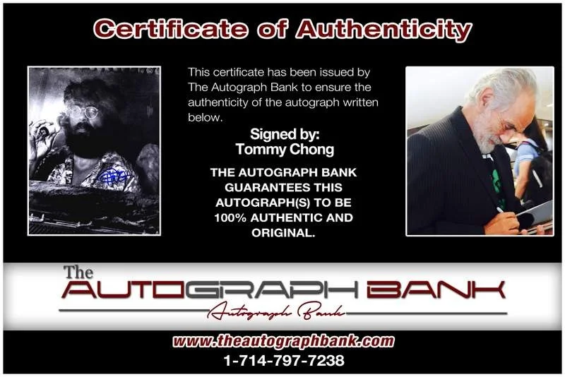 Tommy Chong — Tommy Chong authentic signed celebrity 8x10 photo W/Cert Autographed B0003, изображение 2