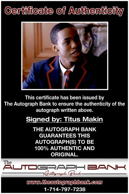 Titus Makin — Titus Makin authentic signed celebrity 8x10 photo W/Cert Autographed C11, изображение 2