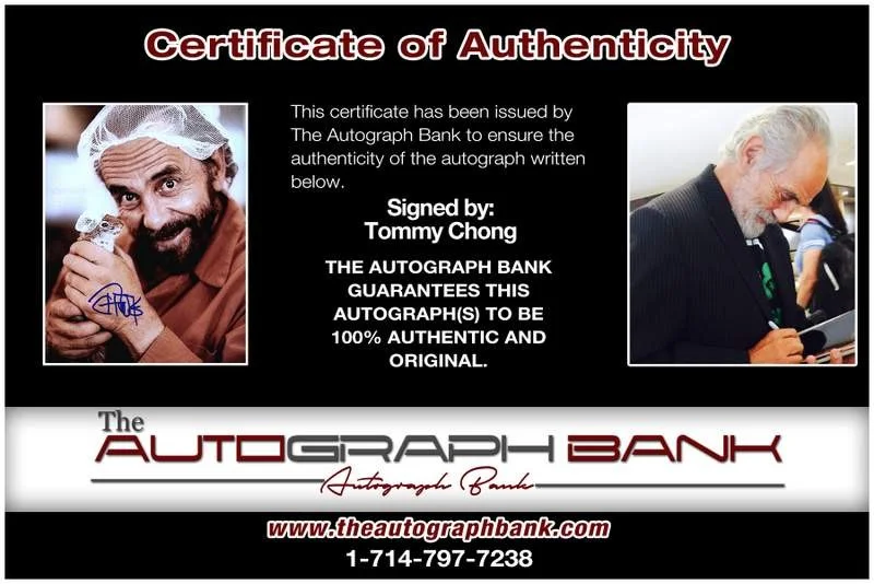 Tommy Chong — Tommy Chong authentic signed celebrity 8x10 photo W/Cert Autographed B0012, изображение 2