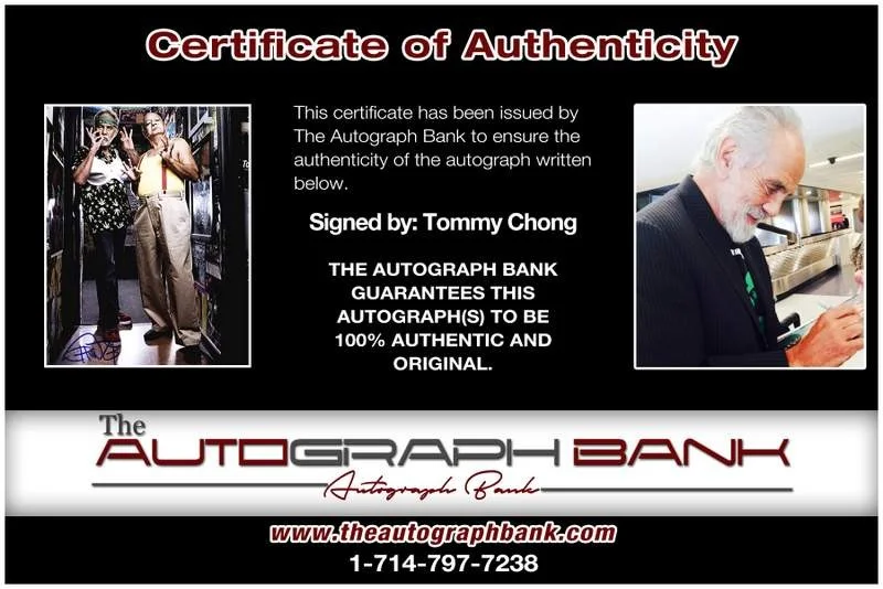 Tommy Chong — Tommy Chong authentic signed celebrity 8x10 W/Certificate Autographed (A0023), image 2