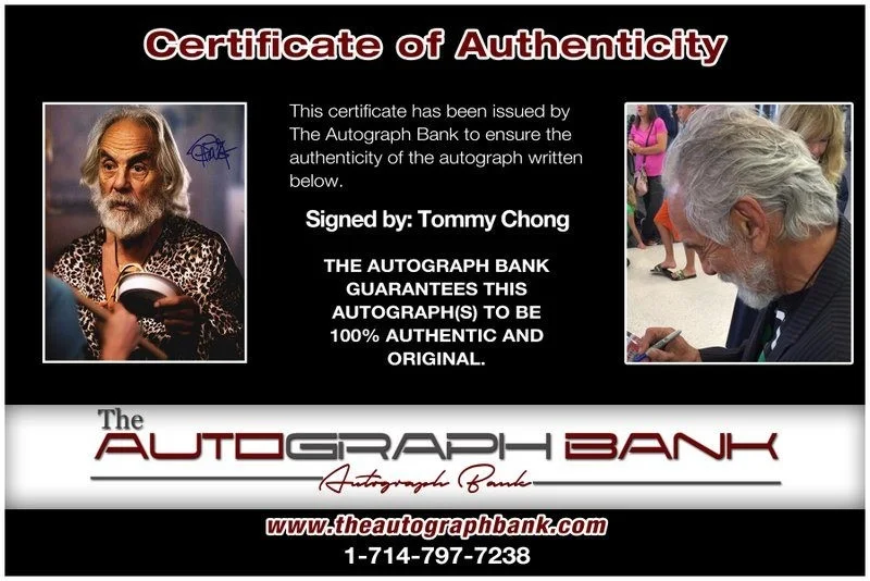Tommy Chong — Tommy Chong authentic signed celebrity 8x10 photo W/Cert Autographed D16, изображение 2