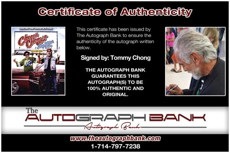Tommy Chong — Tommy Chong authentic signed celebrity 8x10 W/Certificate Autographed (A0011), image 2
