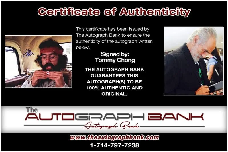 Tommy Chong — Tommy Chong authentic signed celebrity 8x10 photo W/Cert Autographed B0015, image 2