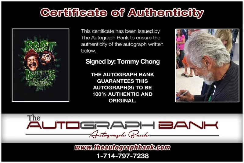 Tommy Chong — Tommy Chong authentic signed celebrity 8x10 W/Certificate Autographed (A0006), image 2