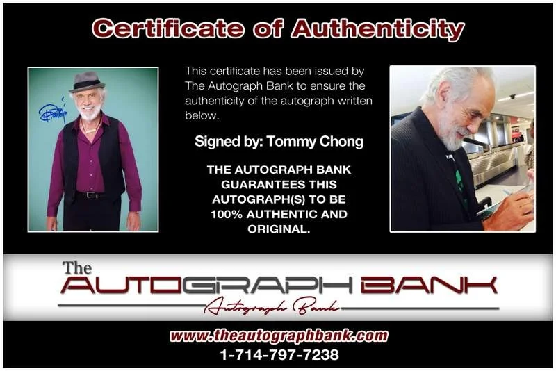 Tommy Chong — Tommy Chong authentic signed celebrity 8x10 photo W/Cert Autographed B0113, изображение 2