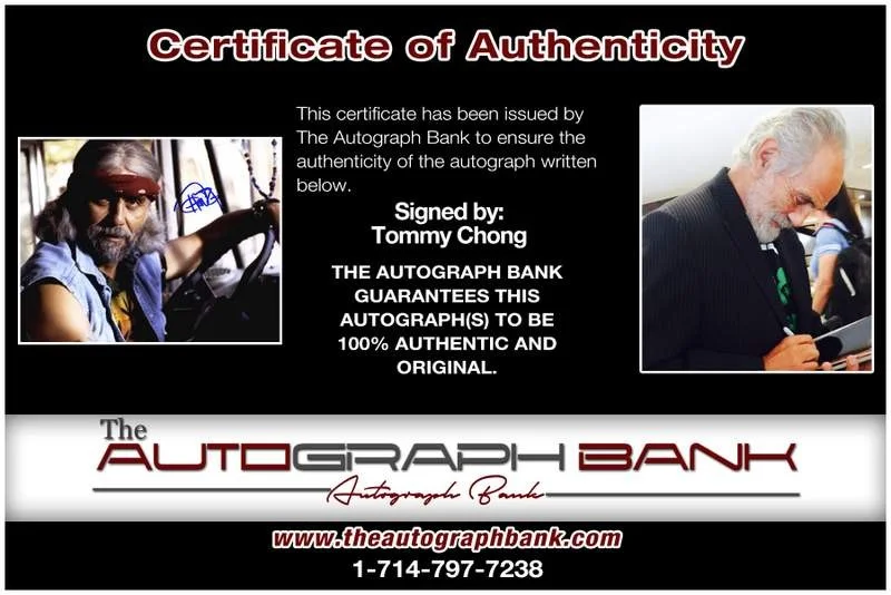 Tommy Chong — Tommy Chong authentic signed celebrity 8x10 photo W/Cert Autographed B0017, изображение 2