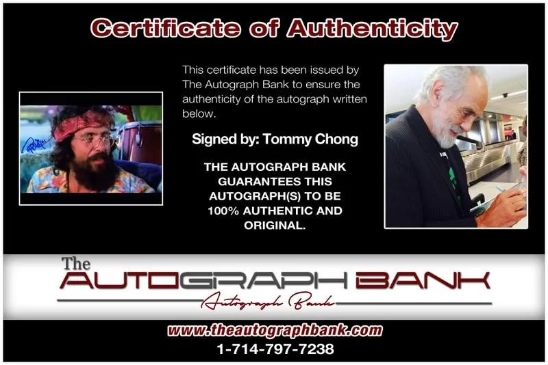 Tommy Chong — Tommy Chong authentic signed celebrity 8x10 photo W/Cert Autographed B0027, image 2