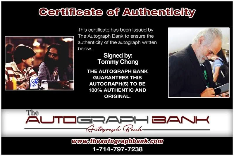 Tommy Chong — Tommy Chong authentic signed celebrity 8x10 photo W/Cert Autographed B0010, изображение 2