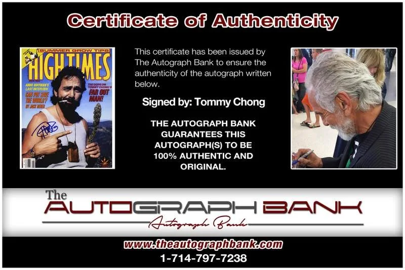 Tommy Chong — Tommy Chong authentic signed celebrity 8x10 W/Certificate Autographed (A0005), image 2
