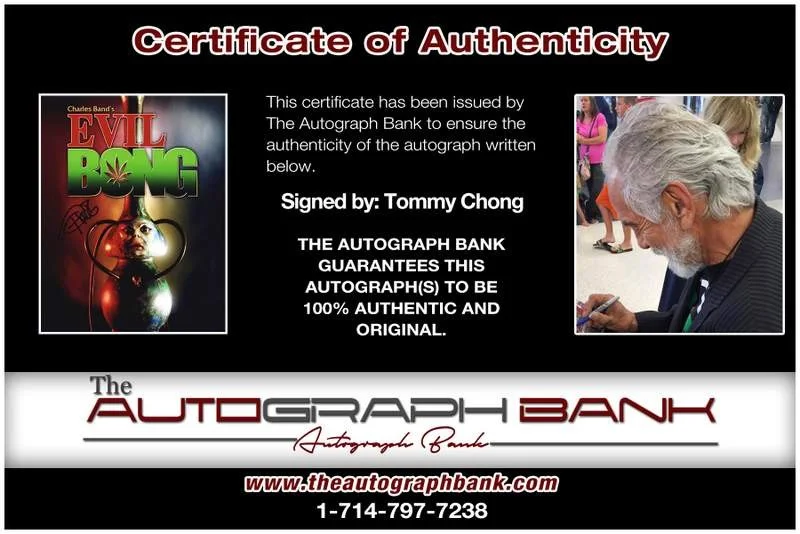 Tommy Chong — Tommy Chong authentic signed celebrity 8x10 W/Certificate Autographed (A0014), image 2