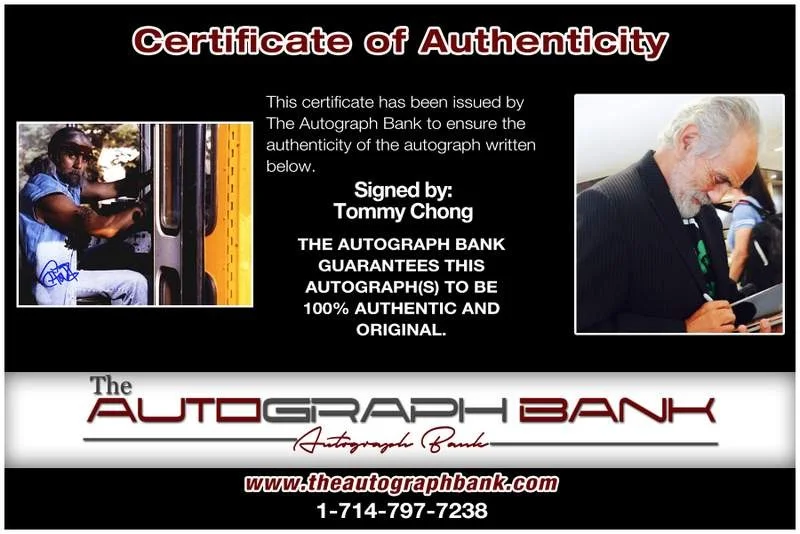 Tommy Chong — Tommy Chong authentic signed celebrity 8x10 photo W/Cert Autographed B0018, изображение 2