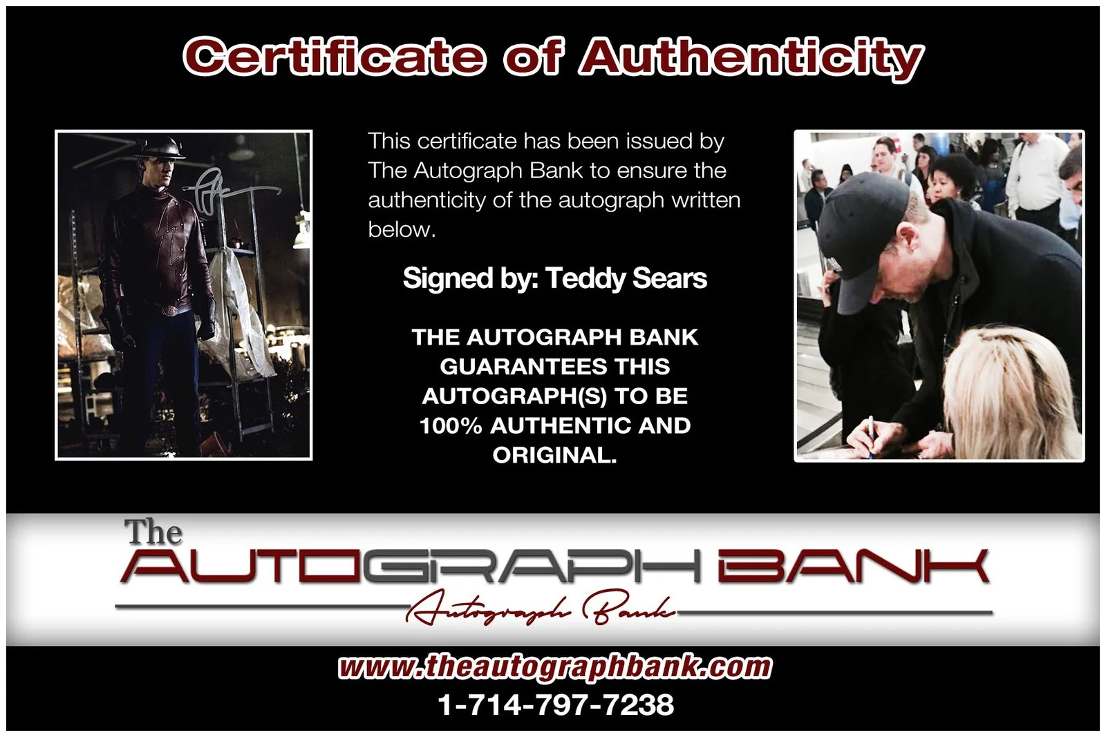 Teddy Sears — Teddy Sears authentic signed celebrity 8x10 photo W/Cert Autographed A7, image 2