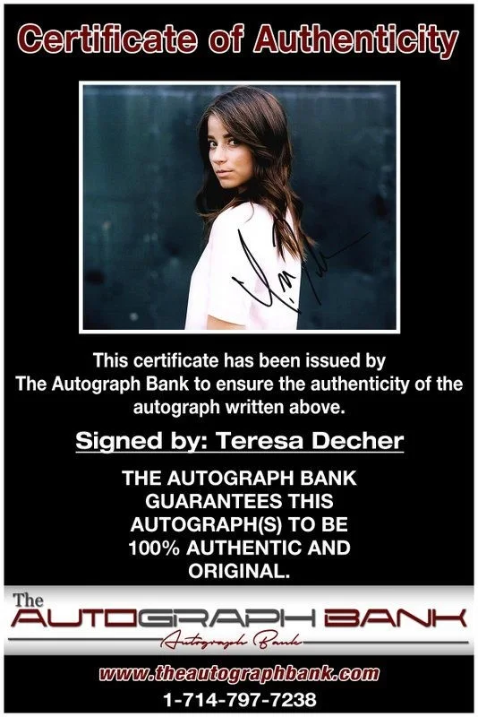 Teresa Decher — Teresa Decher authentic signed celebrity 8x10 photo W/Cert Autographed D2, image 2