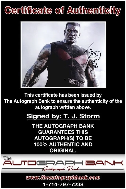 T I Harris — T. J. Storm authentic signed celebrity 8x10 photo W/Cert Autographed D6, изображение 2
