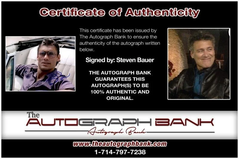 Steven Bauer — Steven Bauer authentic signed celebrity 8x10 photo W/Cert Autographed C37, image 2