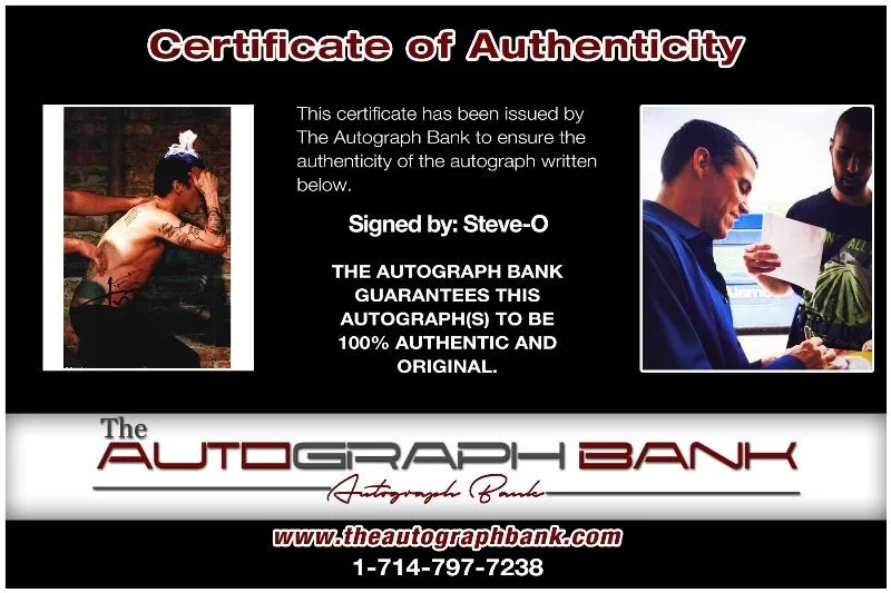 Steve O — Steve O authentic signed celebrity 8x10 photo W/Cert Autographed 51816j1, image 2