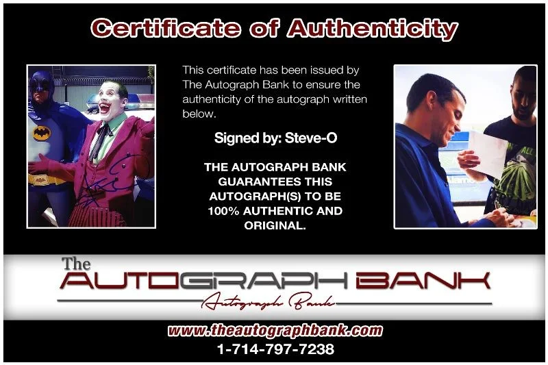 Steve O — Steve O authentic signed celebrity 8x10 photo W/Cert Autographed 51816b1, image 2
