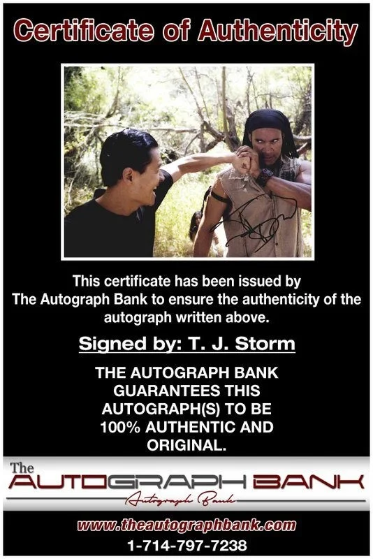 T I Harris — T. J. Storm authentic signed celebrity 8x10 photo W/Cert Autographed D10, изображение 2