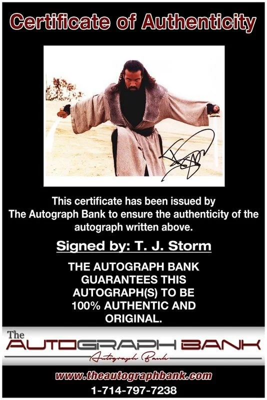 T I Harris — T. J. Storm authentic signed celebrity 8x10 photo W/Cert Autographed D13, изображение 2