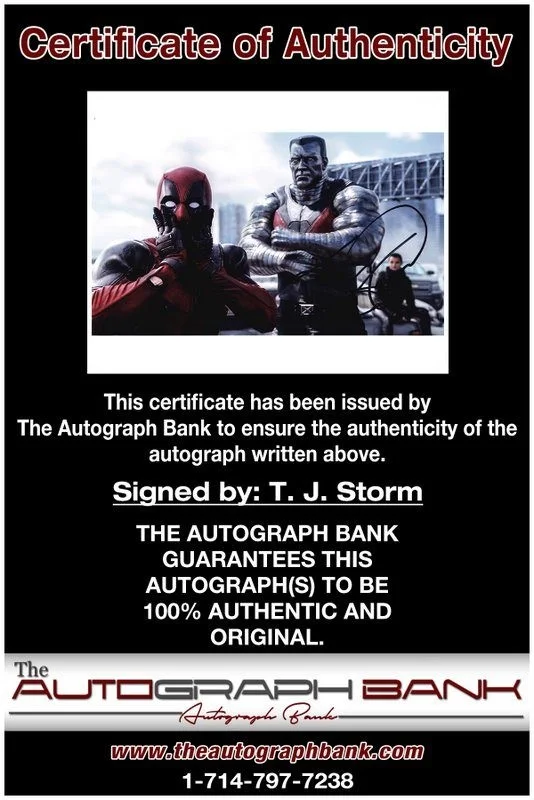 T I Harris — T. J. Storm authentic signed celebrity 8x10 photo W/Cert Autographed D7, image 2