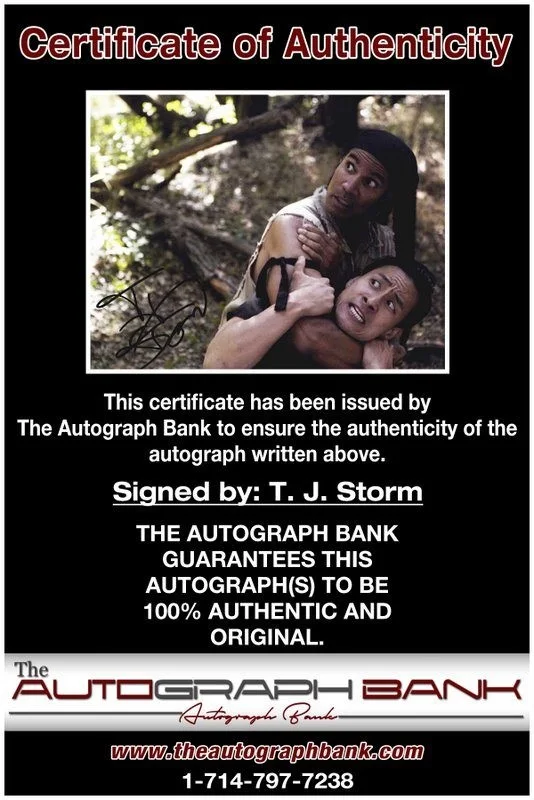 T I Harris — T. J. Storm authentic signed celebrity 8x10 photo W/Cert Autographed D16, изображение 2