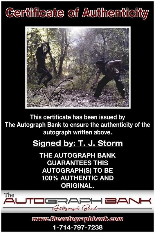 T I Harris — T. J. Storm authentic signed celebrity 8x10 photo W/Cert Autographed D15, изображение 2