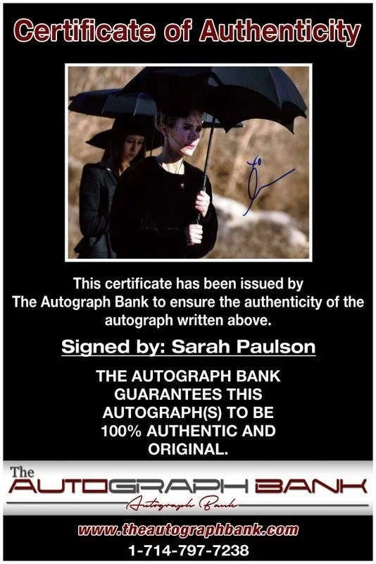 Sarah Paulsom — Sarah Paulsom authentic signed celebrity 8x10 photo W/Cert Autographed C1, image 2