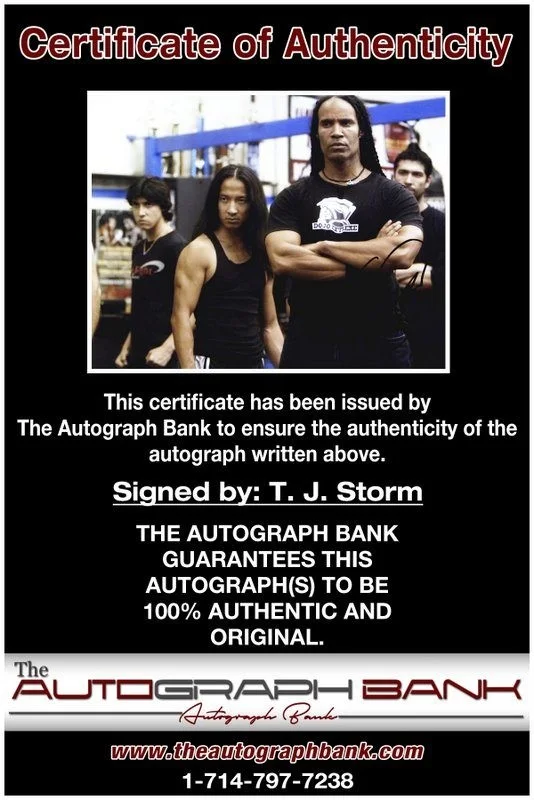 T I Harris — T. J. Storm authentic signed celebrity 8x10 photo W/Cert Autographed D12, изображение 2