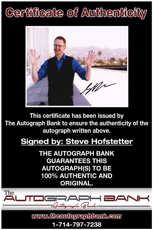 Steve Hofstetter — Steve Hofstetter authentic signed celebrity 8x10 photo |CERT Autographed 51816e1, image 2