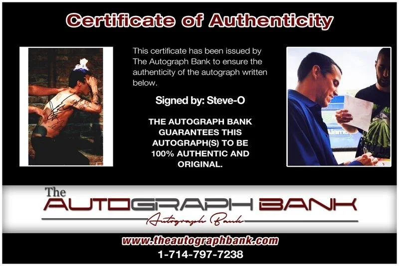 Steve-O — Steve-O authentic signed celebrity 8x10 photo W/Certificate Autographed (D2), image 2