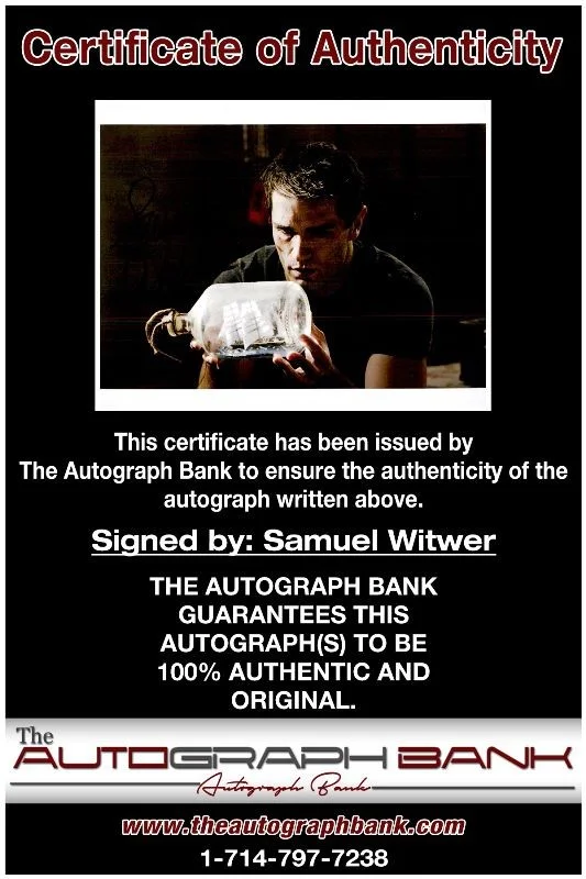 Sam Witwer — Sam Witwer authentic signed celebrity 8x10 photo W/Cert Autographed 2616i, image 2