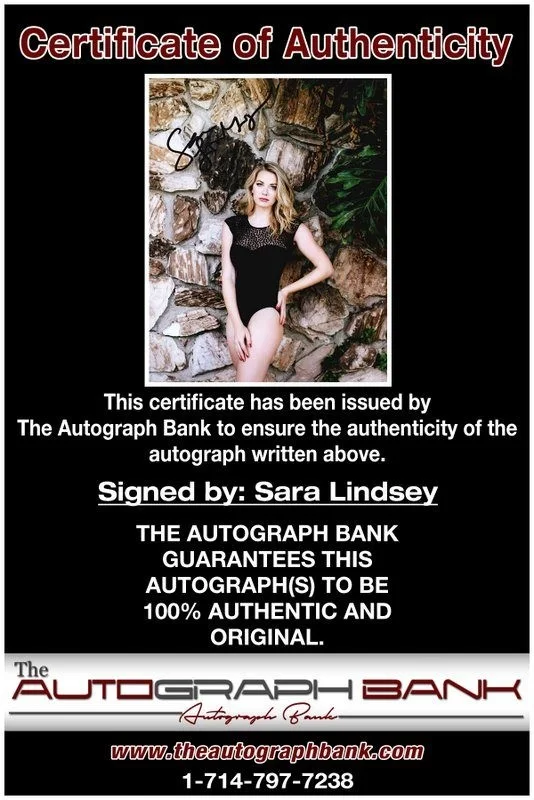 Sara Lindsey — Sara Lindsey authentic signed celebrity 8x10 photo W/Cert Autographed D1, изображение 2