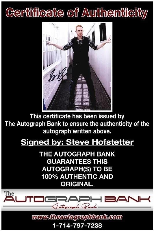 Steve Hofstetter — Steve Hofstetter authentic signed celebrity 8x10 photo |CERT Autographed 51816a1, image 2