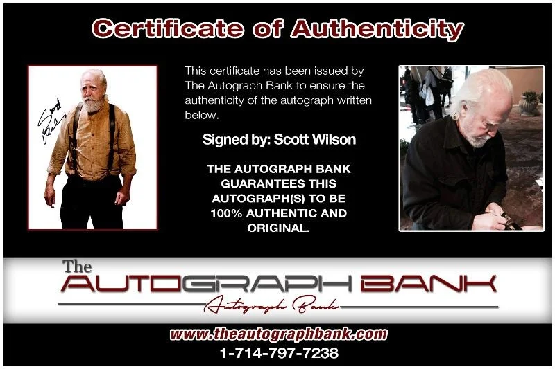 Scott Wilson — Scott Wilson authentic signed celebrity 8x10 photo W/Cert Autographed 2616d, image 2