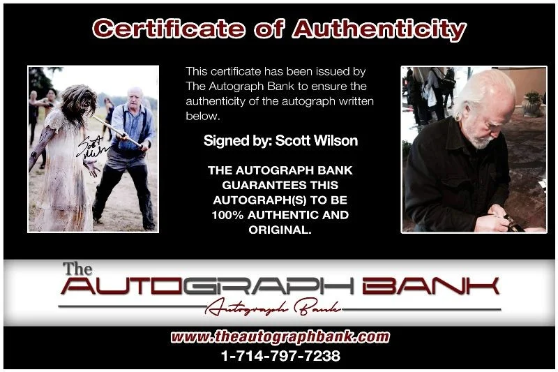 Scott Wilson — Scott Wilson authentic signed celebrity 8x10 photo W/Cert Autographed 2616c, изображение 2