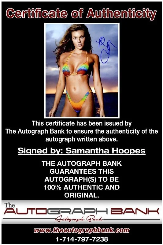Samantha Hoopes — Samantha Hoopes authentic signed celebrity 8x10 photo W/Cert Autographed 2616n, изображение 2