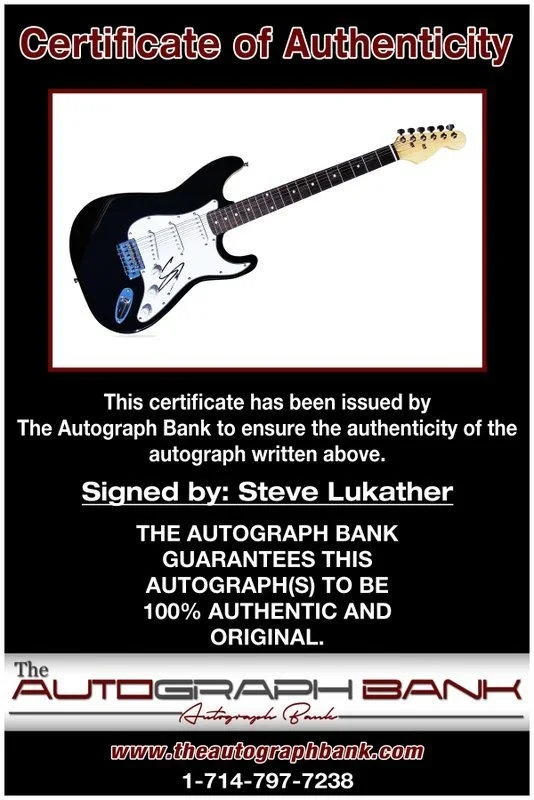 Steve Lukather — Steve Lukather Toto authentic signed guitar W/ Certificate Autographed A3, image 2
