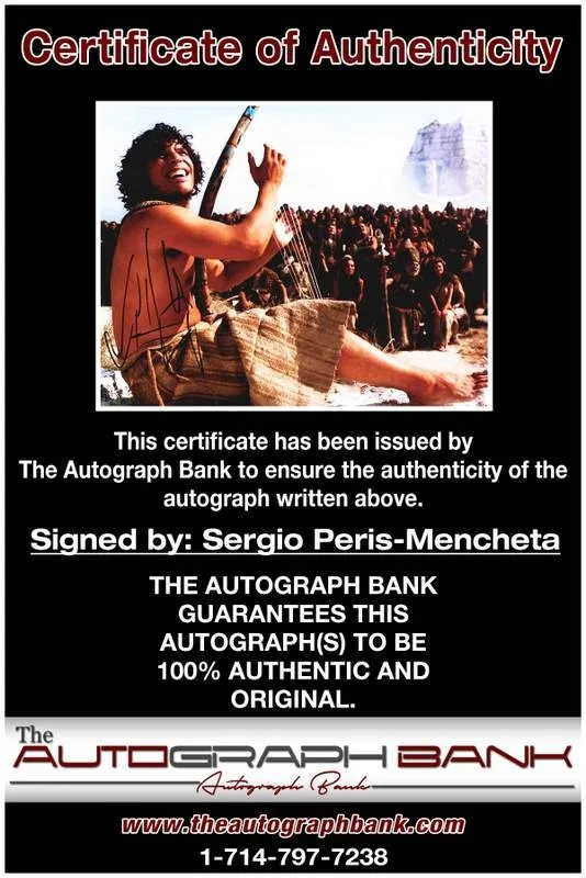 Sergio Peris-Mencheta — Sergio Peris-Mencheta authentic signed 8x10 photo |CERT Autographed B0013, image 2