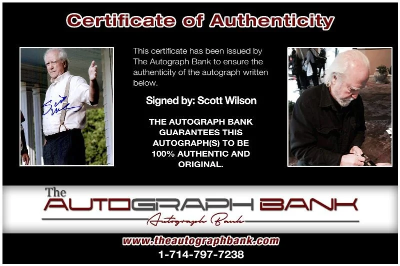 Scott Wilson — Scott Wilson authentic signed celebrity 8x10 photo W/Cert Autographed 2616e, image 2