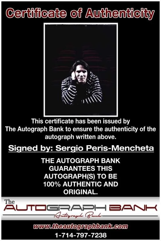 Sergio Peris-Mencheta — Sergio Peris-Mencheta authentic signed 8x10 photo |CERT Autographed B0021, image 2